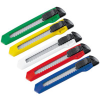 Hobbykniv - kartonkniv - med tryk - fås i 5 friske farver