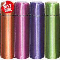 Termoflaske - med logo  - i 4 top moderne farver -  Hot Deal