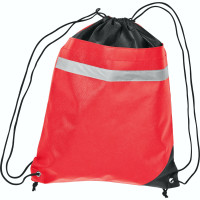 Mini rygsæk - gymnastikpose med refleksstriber 