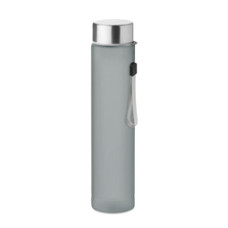 Drikkedunk med logo - slim Tritan vandflaske med bærestrop