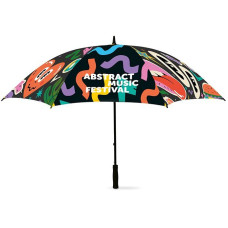 Golf paraply med fullcolor all-over print fra 50 stk