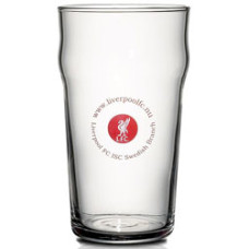 Drikkeglas med logo - en stor fad - dejligt rummeligt ølglas