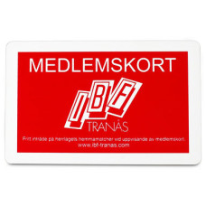 Plastik kort - egnet som medlemskort  - klubkort - kundekort