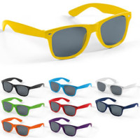 Solbriller - med logo - nu i 8 glade farver - med UV400 glas