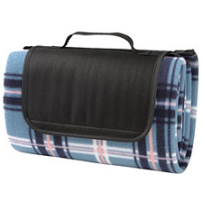 Picnictæppe med coated bagside - sommer fleece tæppe -tilbud