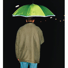 Paraply - med logo - med reflekskant - bliv set i mørket
